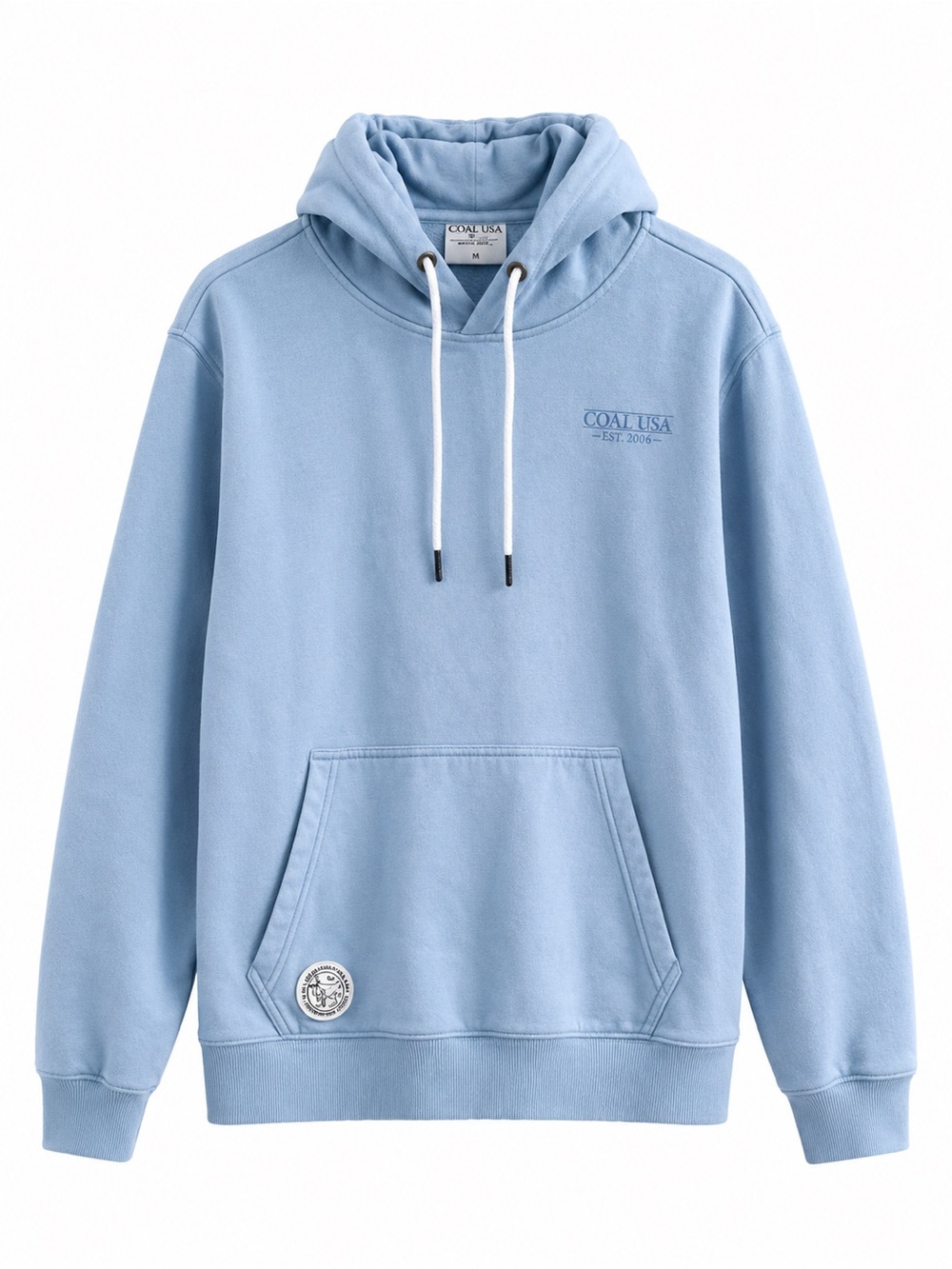 GOAT USA Light Blue Graphic Hoodie Goat Sunglasses Pullover Size Large